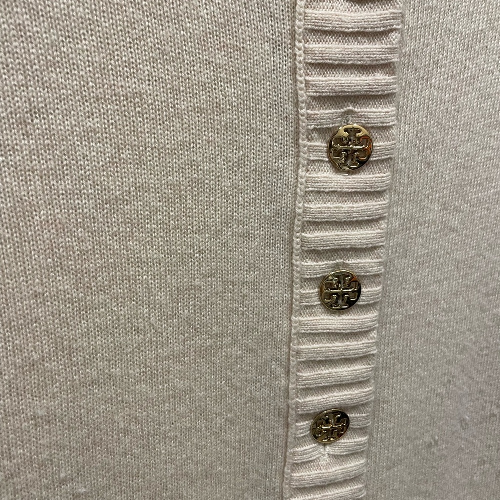 Tory Burch Cream Ribbed Sweater - Picture 3 of 5